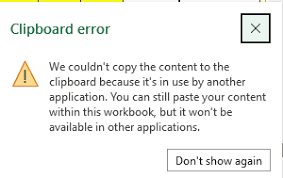 Clipboard Error