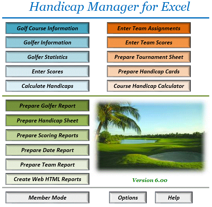 Golf Handicap Software